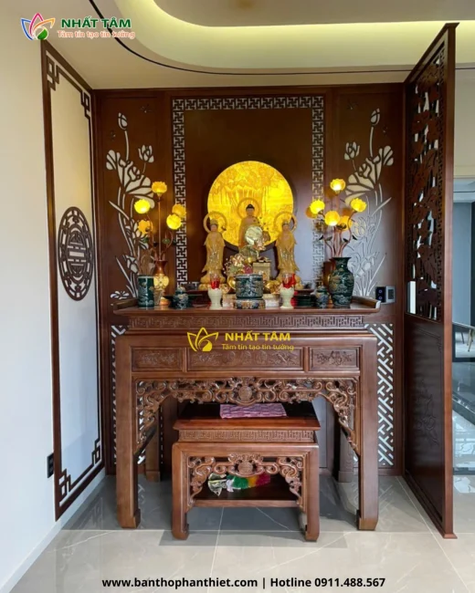 Địa chỉ uy tín để mua bàn thờ Phật tại Nhất Tâm